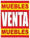 Muebles Venta Muebles SPANISH FURNITURE SALE Window Poster Sign 22x28